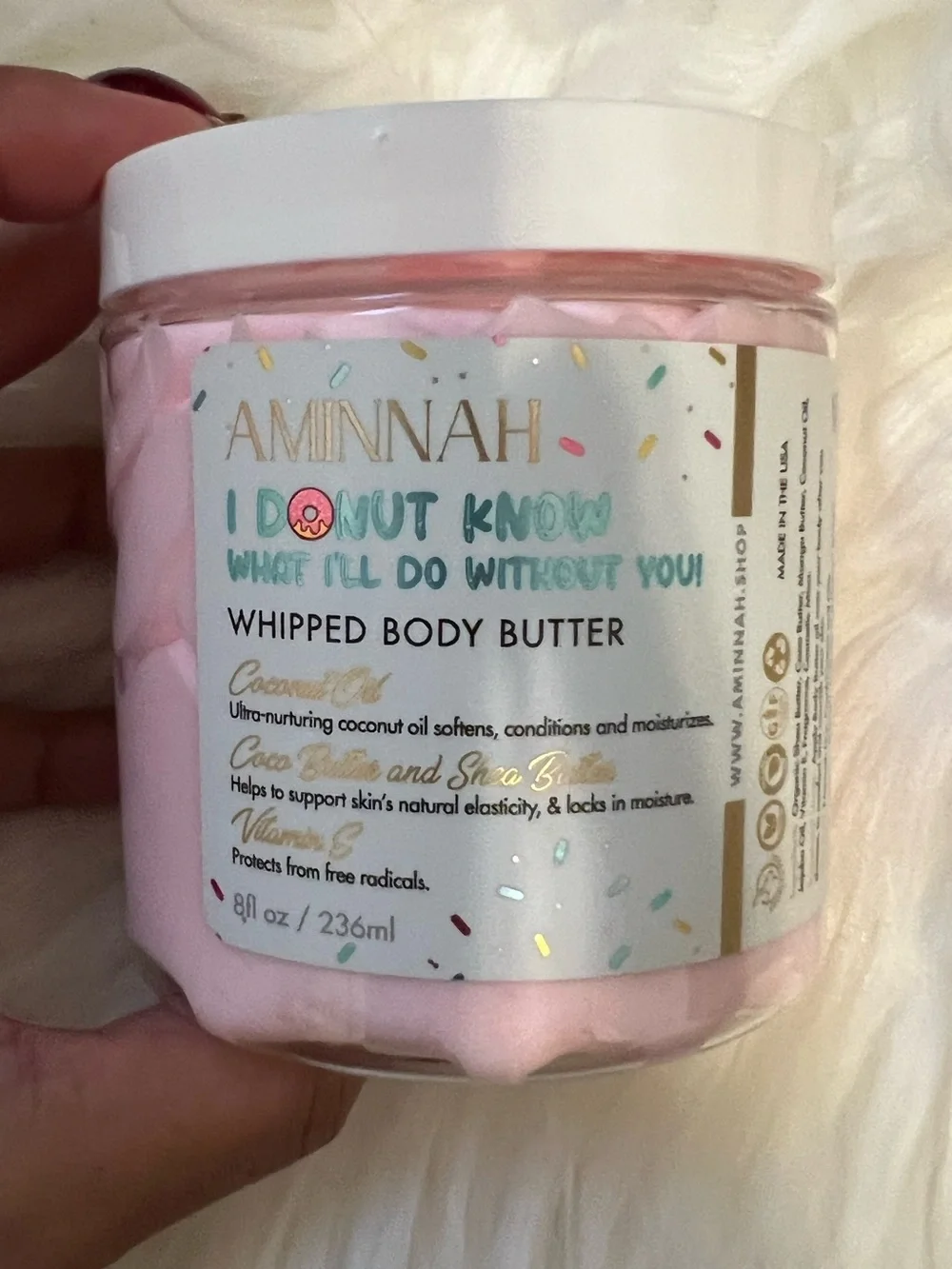 NWT Aminnah I Donut Know Whipped Body Butter retails $38.00 USD